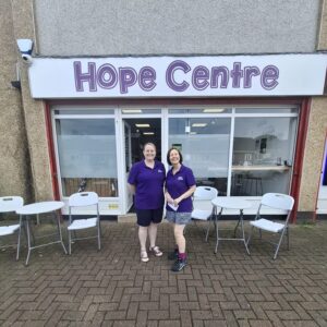 Two staff members, Hope Centre 