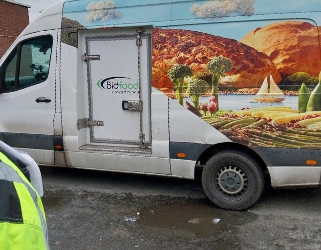 Bidfood van at FareShare