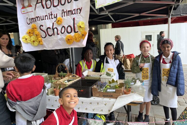 Young Marketeers - Abbott community primary school stall and kids