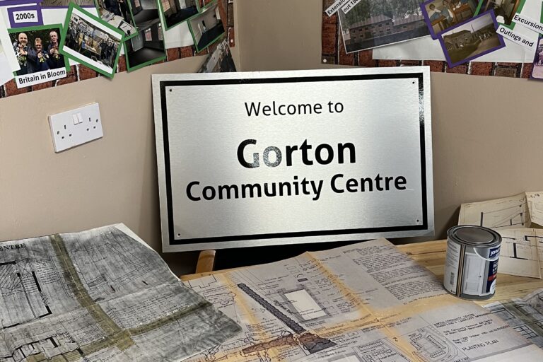 Gorton Community Centre sign