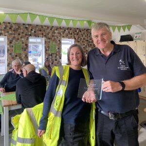 FareShare Greater Manchester volunteers Julie & Ged with their 'Perfect Pair' award